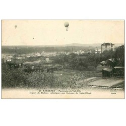 92.SURESNES.n°248.PANORAMA DU VAL D'OR.DEPART DE BALLONS SPHERIQUES AUX COTEAUX DE ST CLOUD