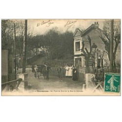 92.SURESNES.n°279.LE PONT DE BOIS ET LA RUE DU CALVAIRE