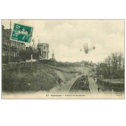 92.SURESNES.n°241.STATION DE SURESNES.TRAIN.AVION