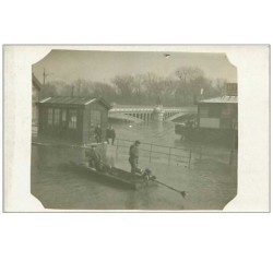 92.SURESNES.n°245.PONT DE SURESNES.INONDATION.CP PHOTO