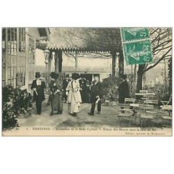 92.SURESNES.n°273.CAFE RESTAURANT DE LA BELLE CYCLISTE.ENTREE DES MARIES DANS LA SALLE DE BAL.RARE