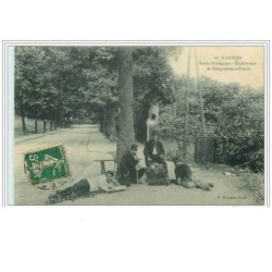 92.SURESNES.ROUTE STRATEGIQUE.EXPERIENCES DE TELEGRAPHIE MILITAIRE