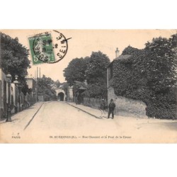 92 .n° 107924 . suresnes . rue cluseret et le pont de la groue .