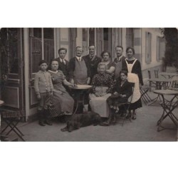 92. n°52318 . vaucresson . restaurant chez fontaine . carte photo.