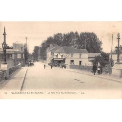 92 - VILLENEUVE LA GARENNE - SAN28613 - Le Pont et la Rue Gennevilliers
