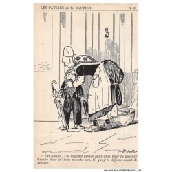 CAR-AGIP16-0959-HUMOUR - LES PAYSANS DE B GAUTIER - CRE SALAUD T'AS LA GOULE PROPRE POUR ALLER BRISER TA MERINE