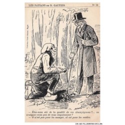 CAR-AGIP16-0954-HUMOUR - LES PAYSANS DE B GAUTIER - ETES VOUS SUR DE LA QUALITE DE CES CHAMPIGNONS NE CRAIGNEZ