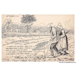 CAR-AGIP16-0974-HUMOUR - AU VILLAGE - LAISSE LE V'NIT TIEUL QUAND IL ARAT SALIVE QUIEBES