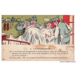CAR-AFCP2-0075-HUMOUR - A l'infirmerie - An va lui foute une purgeaison a l'huile d'henri cinq