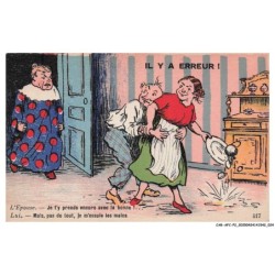 CAR-AFCP2-0081-HUMOUR - Il y a erreur - L'epouse - Je t'y prends encoore avec la bonne