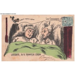 CAR-AFCP2-0084-HUMOUR - Les concierges - Louloute tu te trompes de cordon