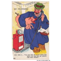CAR-ADZP13-0754-HUMOUR - Au téléphone - Allo - Allo - Vous me dites de parler moins fort - Mais c'est pas moi qui gueule