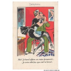 CAR-ADXP9-0433-HUMOUR - TELEPHONE - ALLO JE TIENT L'AFFAIRE EN MAIN FERMENENT