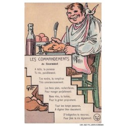 CAR-ADZP13-0760-HUMOUR - Les commandements du gourmand