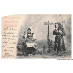 CAR-ADZP13-0738-HUMOUR - Retour de pélerinage - La villageoise au frais minois vint a s'asseoir sur une pierre