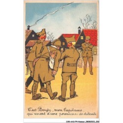 CAR-AASP4-0306 - HUMOUR - C'est bouju - Mon capitaine qui revient d'une permission de detente