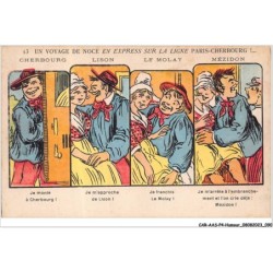 CAR-AASP4-0338 - HUMOUR - Un voyage de noce en express sur la ligne paris-cherbourg