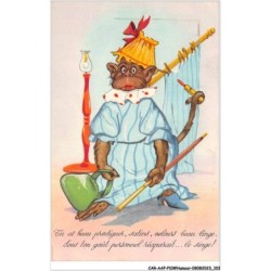 CAR-AAPP10-0822 - HUMOUR - Tu as beau prodigues  satins velours beau linge