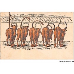 CAR-ABCP3-0226 - HUMOUR - CINQ BOEUFS