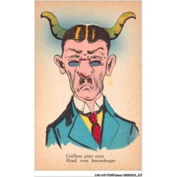 CAR-AAPP10-0834 - HUMOUR - Coiffure pour cocu - Hoed voor hoorndraagster