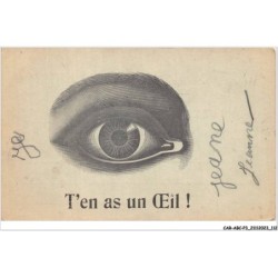 CAR-ABCP3-0240 - HUMOUR - T'EN AS UN OEIL