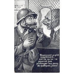 Humour - N°84150 - Moyennant un p'tit supplément, est-ce qu'on ne pourrait pas prolonger ma perm ... - N°244