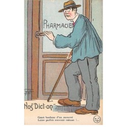 Humour - N°90942 - Griff - Nos Dict-on - Court bonheur d'un moment. Laisse parfois souvenir cuisant ! - Pharmacien