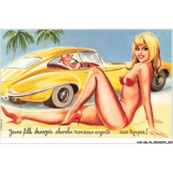 CAR-ABLP6-0454-HUMOUR - Jeune fille bronzé cherche monsieur argenté