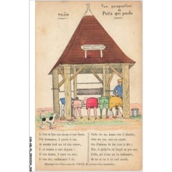 CAR-ABLP6-0448-HUMOUR - Vue perspective du puits qui parle