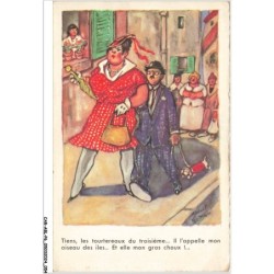 CAR-ABLP6-0471-HUMOUR - Tiens les tourtereaux du troisième