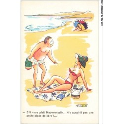 CAR-ABLP6-0472-HUMOUR - S'il vous plait mademoiselle n'y aurait-il pas une petite place de libre