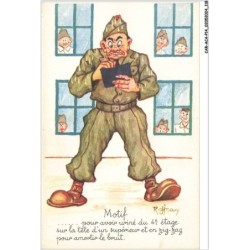 CAR-ACAP14-1073-HUMOUR - Motif - Pour avoir uriné du 4è étage sur la tete du supérieur