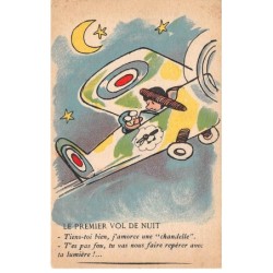 Humour - N°88734 - Collection Comique Militaire 157 - Le Premier Vol de Nuit - Tiens-toi bien ... ta lumière !
