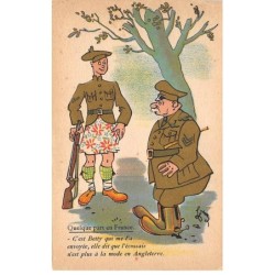 Humour - N°88730 - Collection Comique Militaire 153 - Quelque part en France. C'est Betty ... en Angleterre