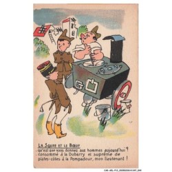 CAR-AELP12-0665- HUMOUR - La soupe et le boeuf