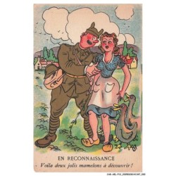 CAR-AELP12-0658- HUMOUR - En reconnaissance voia deux jolis mameons a decouvrir
