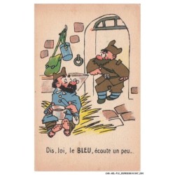 CAR-AELP12-0660- HUMOUR - Dis toi le bleu ecoute un peu