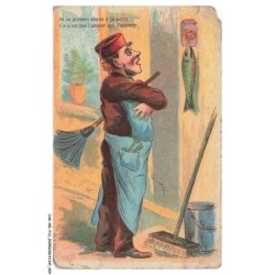 CAR-AELP12-0645- HUMOUR - Un poisson qui sonne a la porte