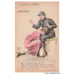 CAR-AELP12-0653- HUMOUR - Les jeux de l'amour la main chaude