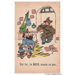 CAR-AELP12-0661- HUMOUR - Dis toi le bleu ecoute un peu