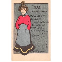 Humour - N°84122 - L. Rouianet - Diane ... chasseresse - Femme