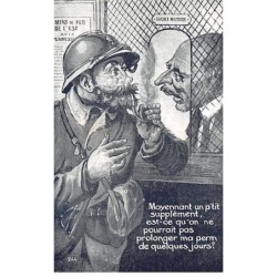Humour - N°84140 - Moyennant un p'tit supplément, est-ce qu'on ne pourrait pas prolonger ma perm ... - N°244