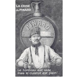 Humour - N°84135 - La Crise du Pinard. Le Tonneau est vide ... mais le cuistot est plein ! - N°198