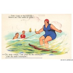 CAR-ACIP1-0012-HUMOUR - ça mon vieux c'est plus du ski nautique - C'est du tank nautique