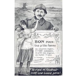 Humour - N°84123 - V'la c'qui m'faudrait avec une bonne perm ! - N°199