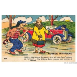 CAR-ACIP1-0040-HUMOUR - Conseil d'ivrogne - Plus moyen d'avancer nous n'avons plus d'éssence
