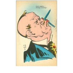 HUMOUR.n°18423.CRUEL SUPPLICE.HOMME A LA BOUCHE TRANSPERCEE