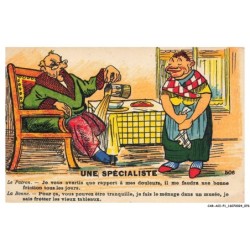 CAR-ACIP1-0039-HUMOUR - Une spécialiste - Je vous avertis que rapport a mes douleurs il me faudra une bonne friction