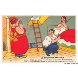 CAR-ADRP7-0369-HUMOUR - Le couvreur facétieux - Elle - Mais que faites vous la