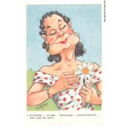 CAR-ADRP8-0392-HUMOUR - Il m'aime - Un peu - Beaucoup - Passionnement